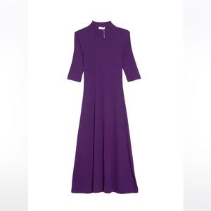 Rosetta Getty Purple Dress Size Medium 100% Cotton